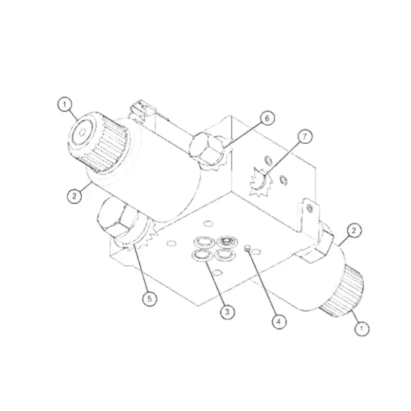 Expédition Rapide 448-2402 4482402 Valve Gp-Solenoid Original New for Caterpillar Backhoe Loader 420F2 422F2 416F2 415F2