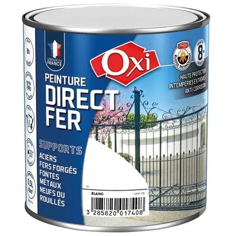 Certifié Peinture direct fer 1,5L vert mousse OXI