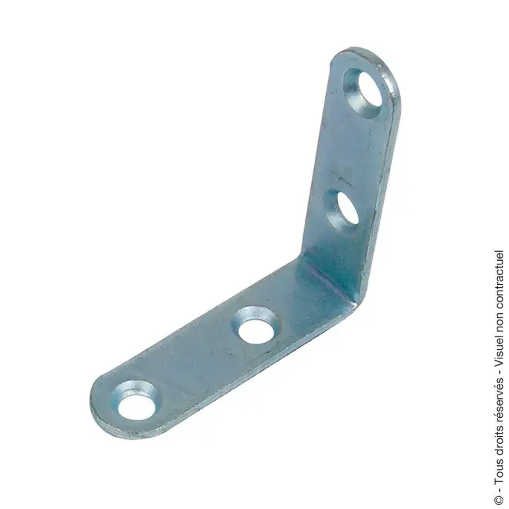 Réduction Équerre chaise tête ronde 18x3mm L100mm (x25)