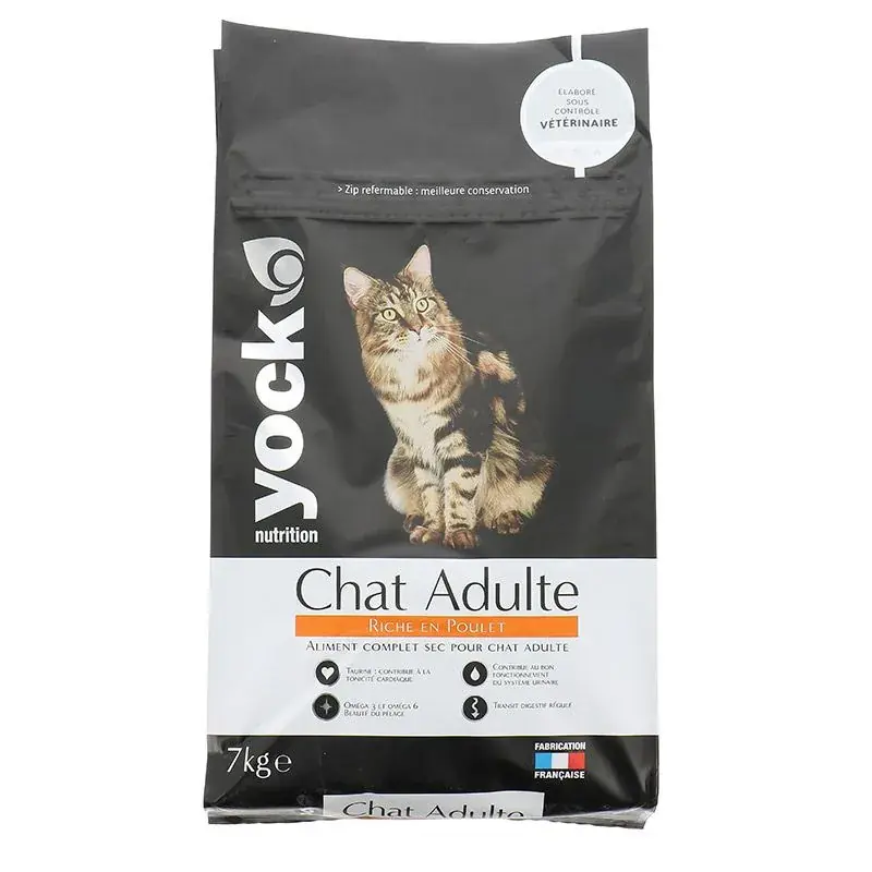 Prix Cassé Croquettes pour chat Nutrition riche en poulet 7kg YOCK