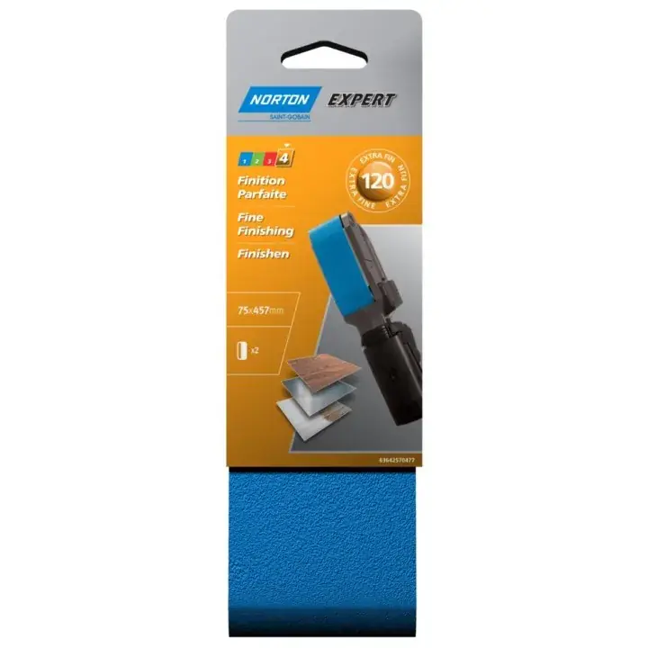 2 Bandes expert G120 75×457 Certifié