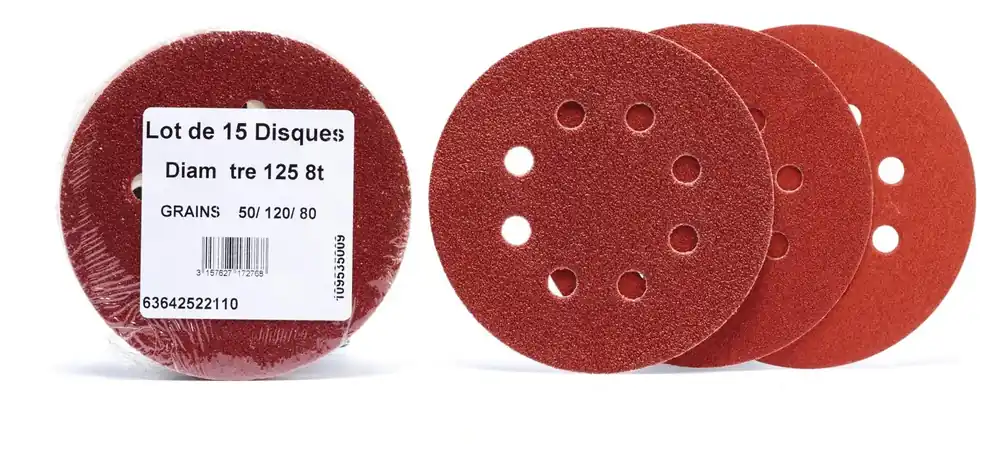 15 Disques Norgrip 8T 125×0 assortis Livraison Express