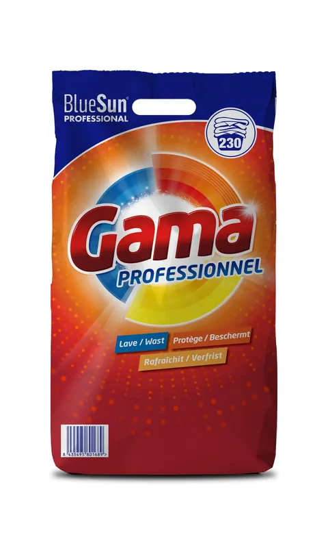 Lessive en poudre Gama Bonux professionel 15kg (230 lavages) Dernier Modèle