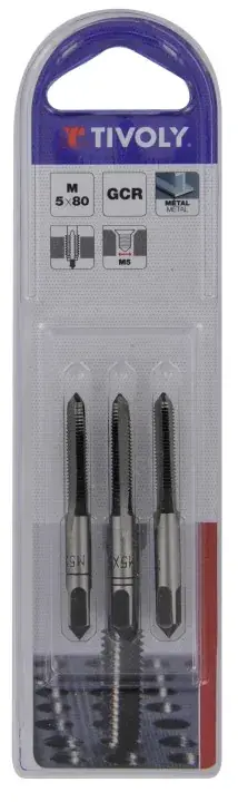 3 Tarauds pas de 80mm et Ø5mm Quantité Limitée