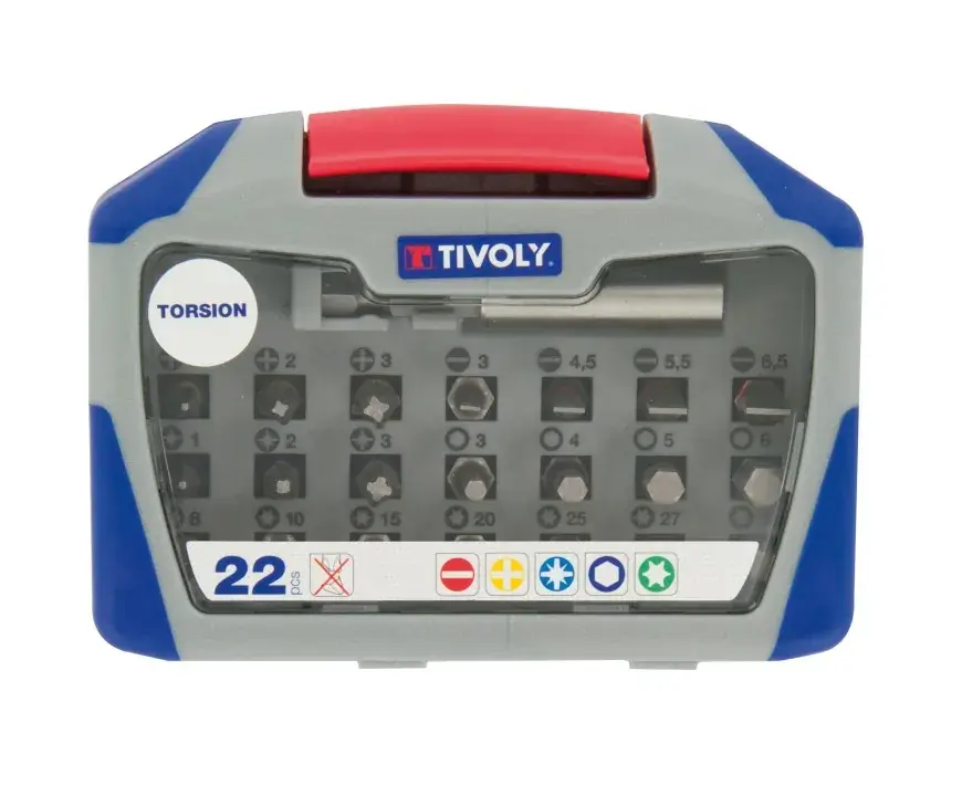 Coffret embouts de vissage TORSION 22 pièces Promotion