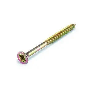 Vis bois aggloméré TF PZ Ø6XL80mm inox A2 (x50) Haute Qualité