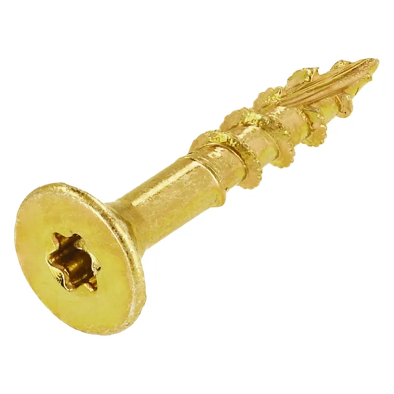 Vis bois Ø5xL40mm passivée jaune T20 x200 pcs Haute Qualité