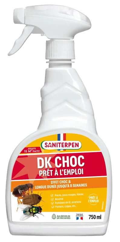 Insecticide DK Choc PAE 750ml SANITERPEN Nouvelle Collection