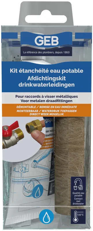 Must-Have Kit d'étanchéité eau potable raccords à visser métalliques