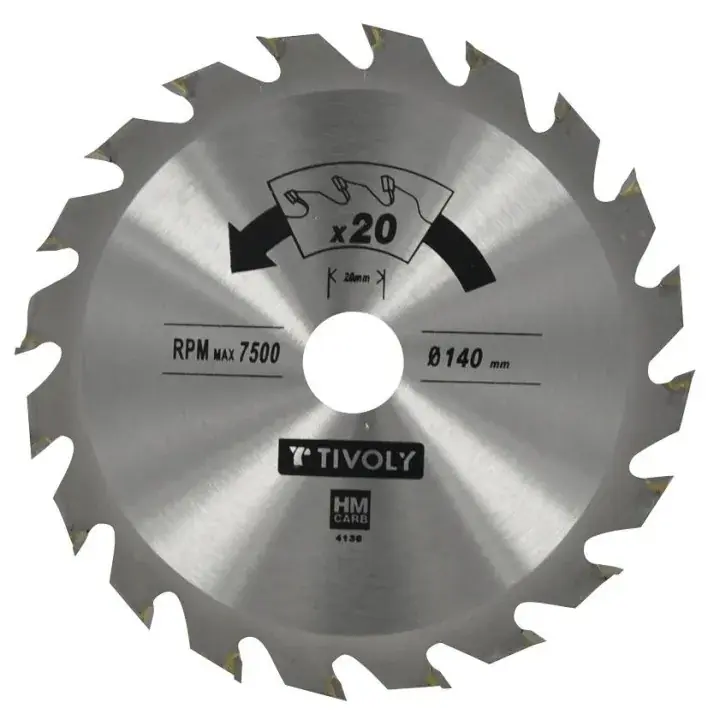 1 lame scie circulaire ct Ø140- al 20-20 dents Expédition Rapide