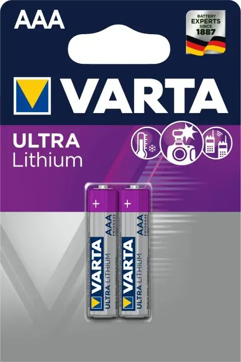 Commande En Gros Piles AAA lithium (x2) VARTA