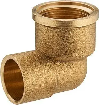 Authentique Coude fer/cuivre femelle F15x21 Ø12