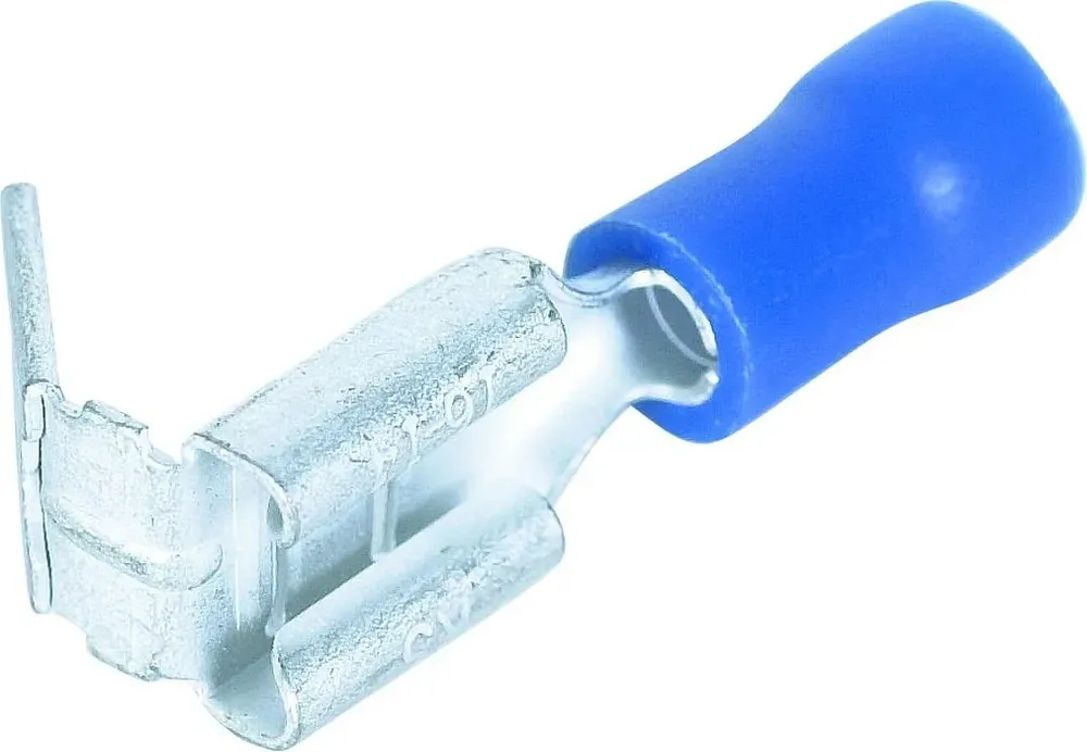 Acheter En Ligne Cosse plate double (mâle/femelle) isolée x10 – bleu