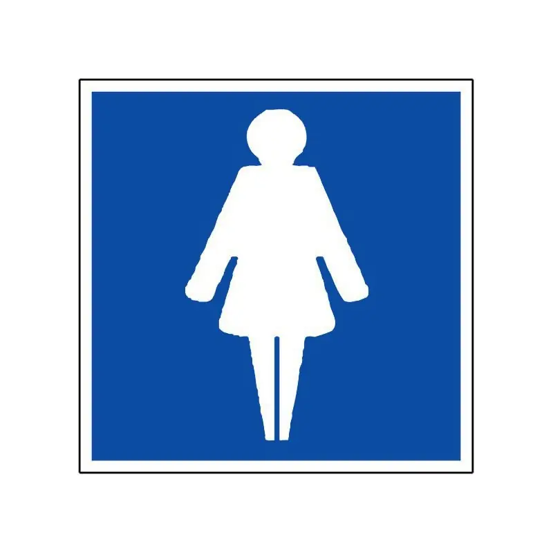 Nouveauté PANNEAU D'INFORMATION DAMES 200X200mm