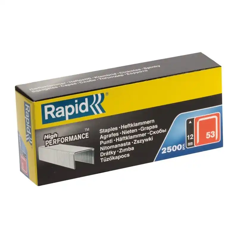Solde AGRAFE RAPIDE 12mm GALVA N°53 BOITE DE 2500