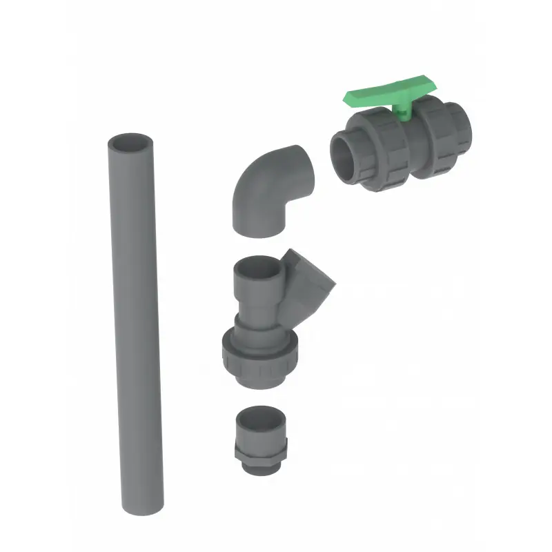 Nouveauté Kit de sortie verticale pour pompe de relevage - 1/2" 25MM - 2m