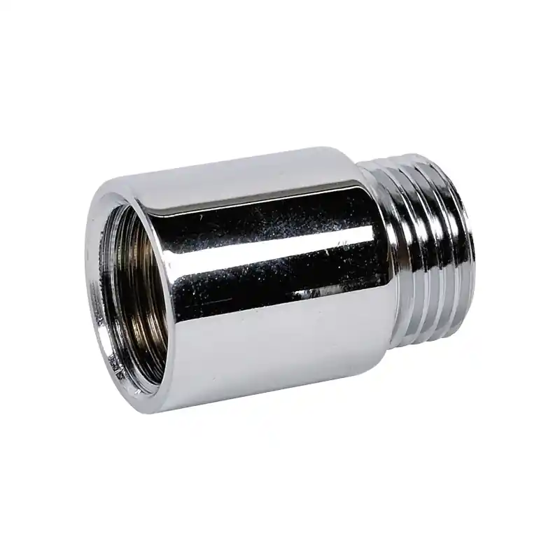 Rallonge droite laiton chromé 50mm à visser 3/8'' MF Satisfait Ou Remboursé