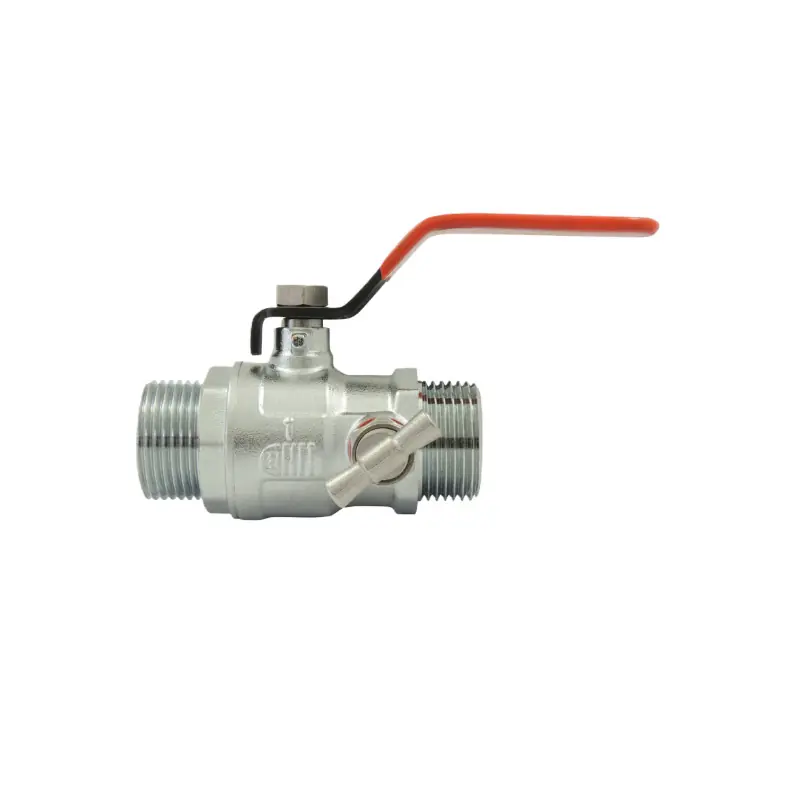 Vanne à sphère à purge laiton chromé 3/4" MM – EZFITT Super Prix