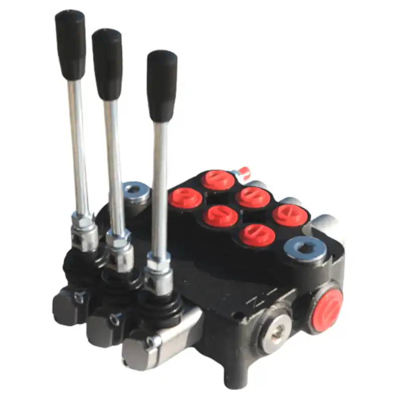 Distributeur hydraulique 3 fonctions doubles effets 80 litres Réduction
