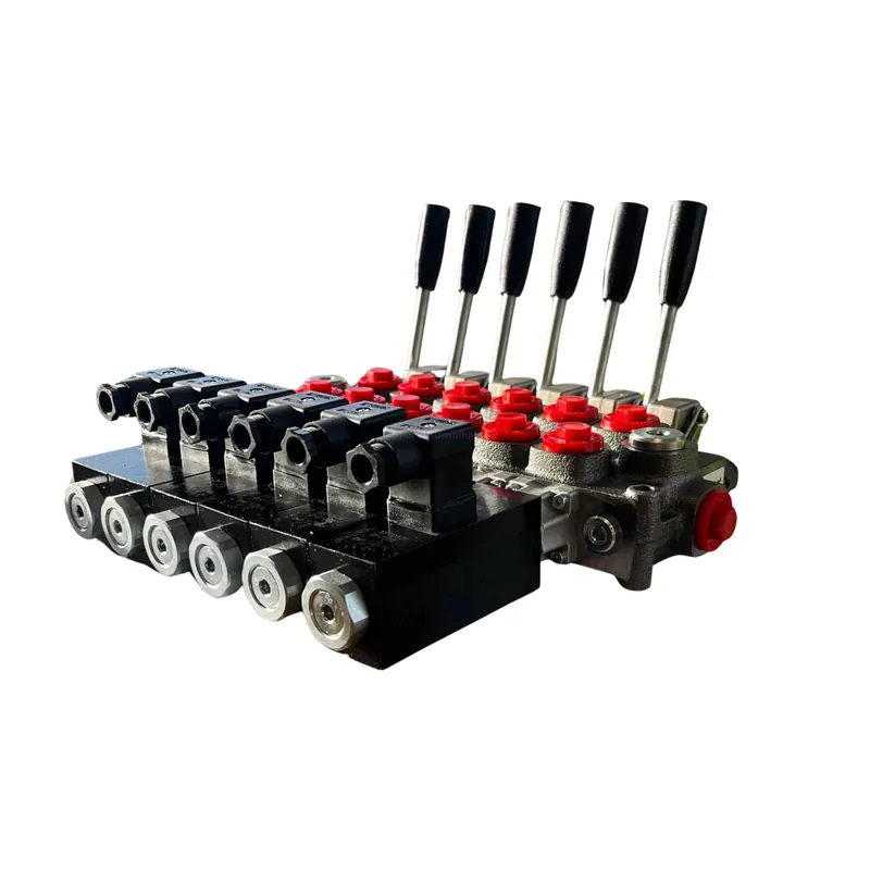 Distributeur 6 double effet manuel et électrique 60 l/min Acheter En Ligne