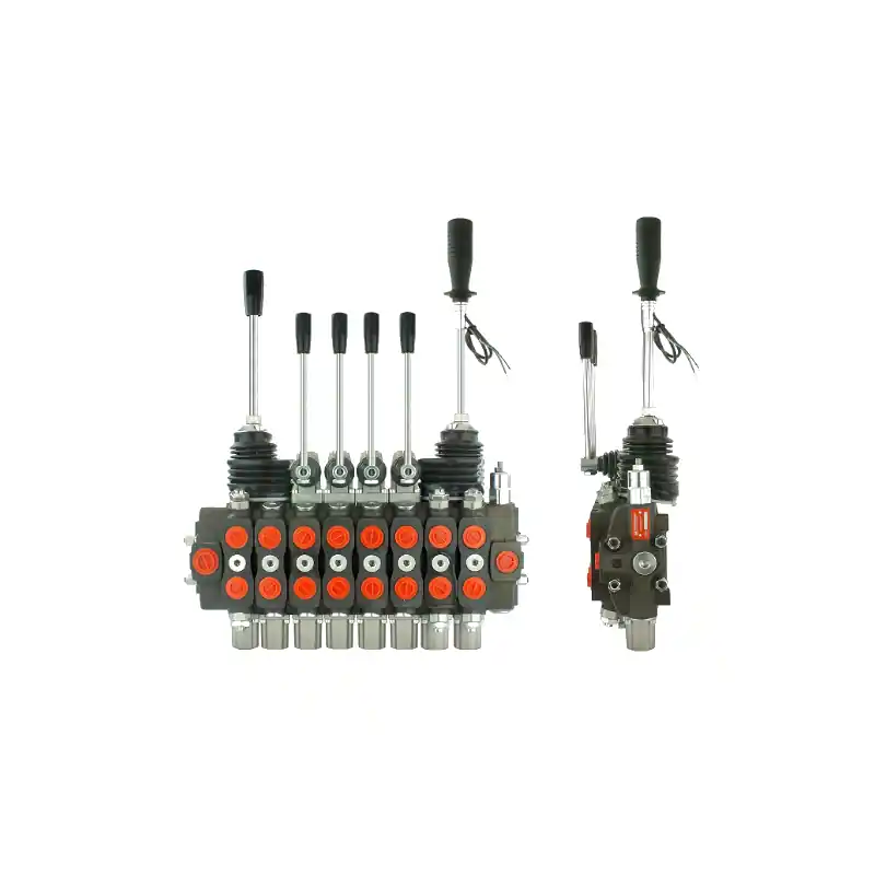 Dernière Chance Collecteur hydraulique modulaire SD8 8 sections 90 l/min + valves de choc pour 1, 2 et 8 sections