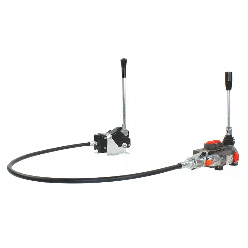 Soldes Distributeur hydraulique 1 section 40 l/min P40 A1 GKZ1 V1 + levier IS-3047 + câble 2000mm IT-731133