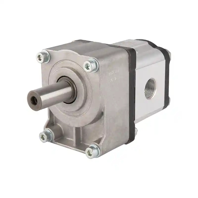 Moteur hydraulique à engrenage GR2 fi 22mm 4cm3/rev 4000rpm + palier à bride Nouveauté