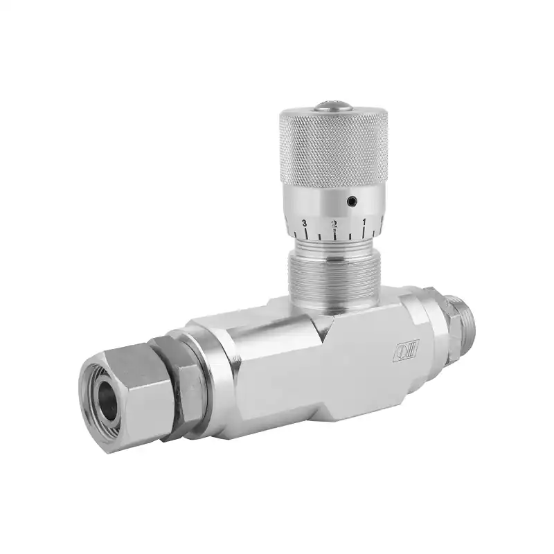 Expédition Rapide VRFU 90 AB M36x2 vanne hydraulique d'étranglement unidirectionnelle avec réglage fin. Débit : 110 l/min , pression max : 250 bar