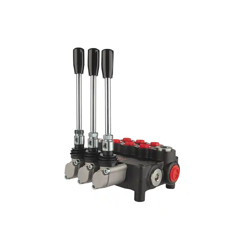 Soldes Vanne hydraulique à 3 sections 80 l/min 3P80A1A1GKZ1 contrôlée par des leviers