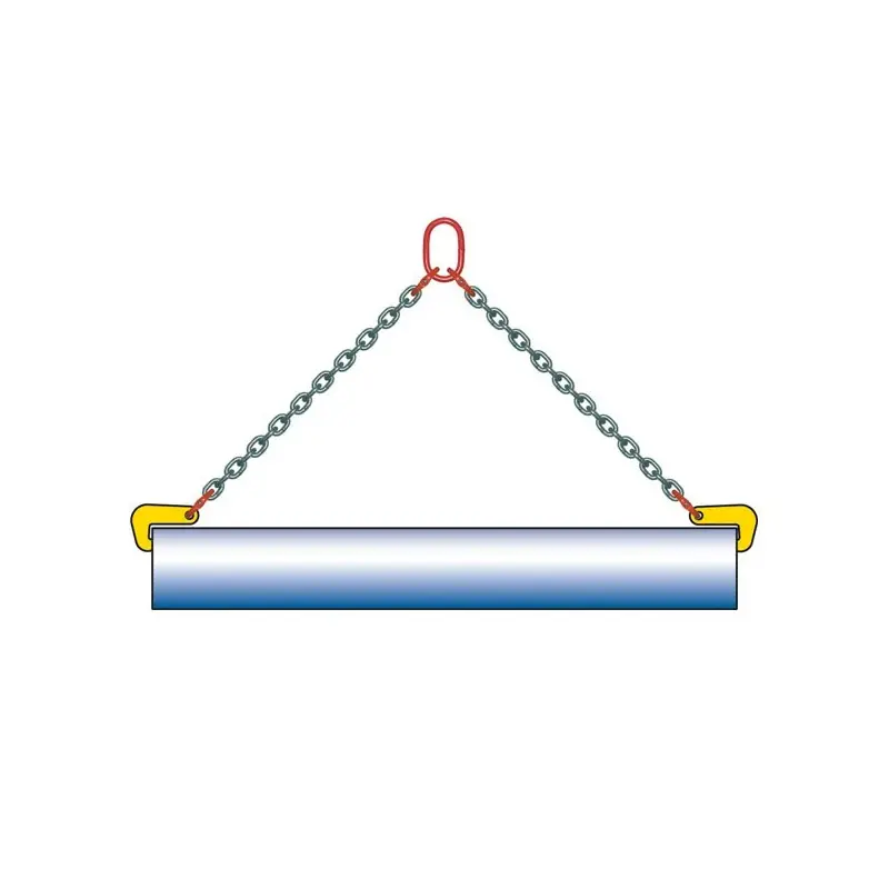 Nouveauté Élingue chaîne Lève-tuyaux – Acier grade 80 2000 Kg Ouv. 0-30 mm