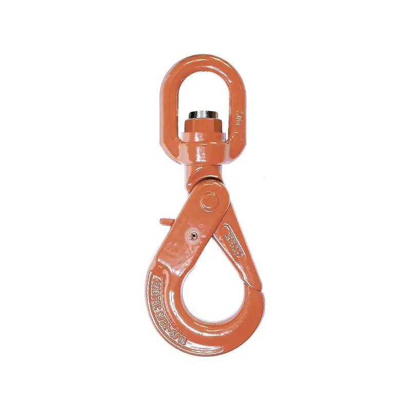 CROCHET A TOURET pour élingue-chaîne GRADE 100 – Verrouillage automatique Diamètre chaîne (mm) 6 CMU (kg) 1400 Nouvel Arrivage