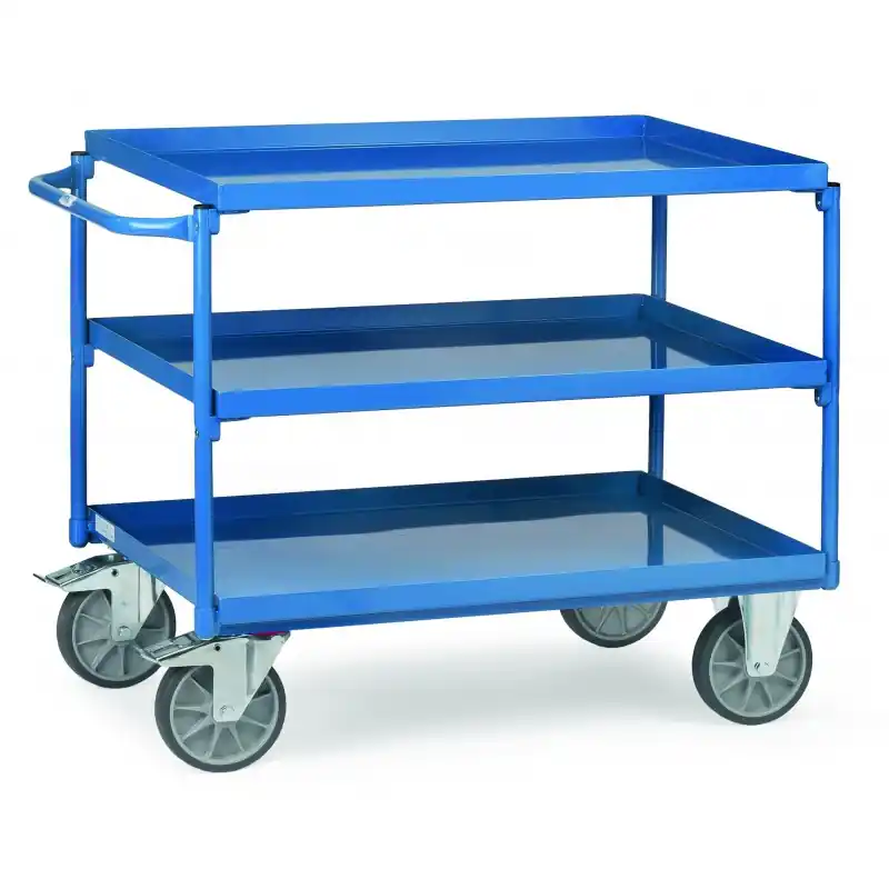 Super Prix Chariot tôlé 3 plateaux à rebords étanches – 4830 – FETRA Chariot tôlé 3 plateaux à rebords étanches