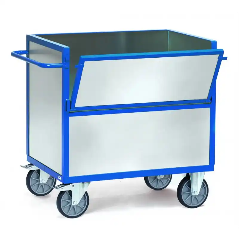 Vente Flash Chariot caisse en tôle zinguée – 2823 – FETRA Chariot caisse en tôle zinguée