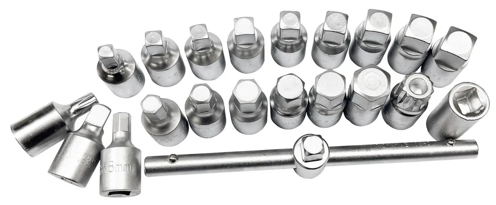 Coffret embouts vidange 3/8&Prime; (21pcs) Réduction