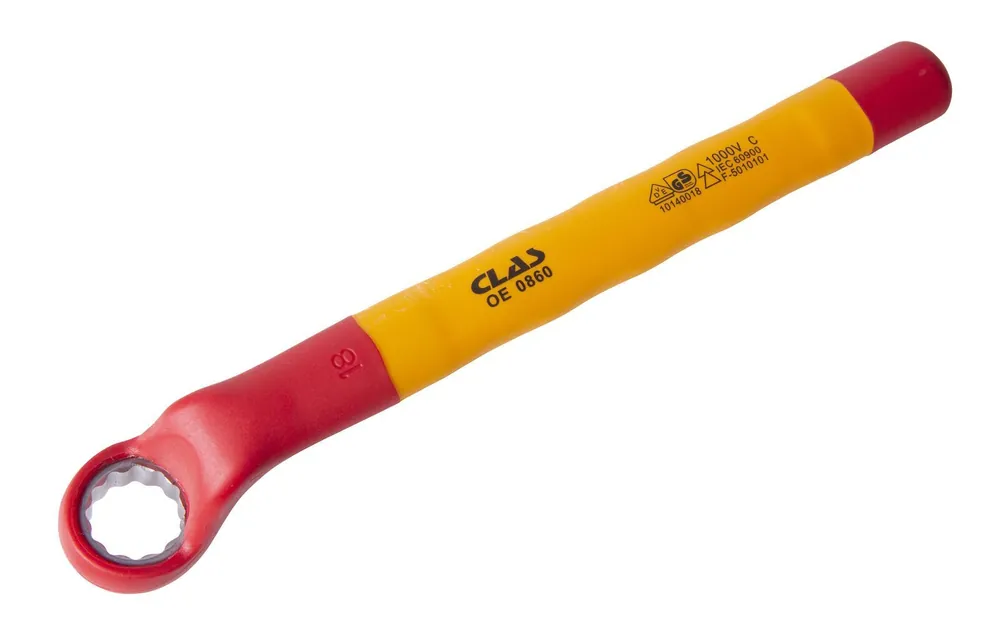 Offre Spéciale Clé à œil contre-coudée isolée 12 pans 18mm