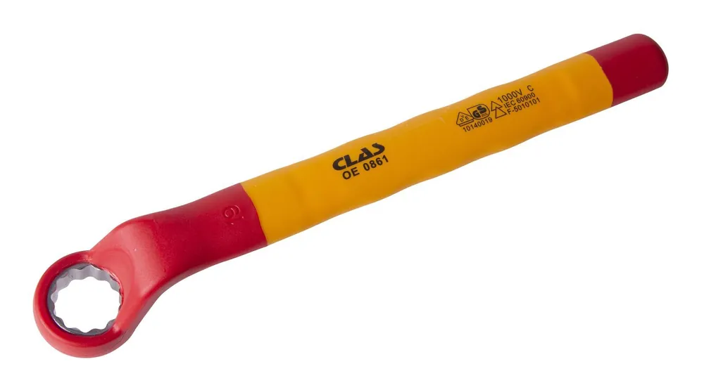Clé à œil contre-coudée isolée 12 pans 19mm Solde