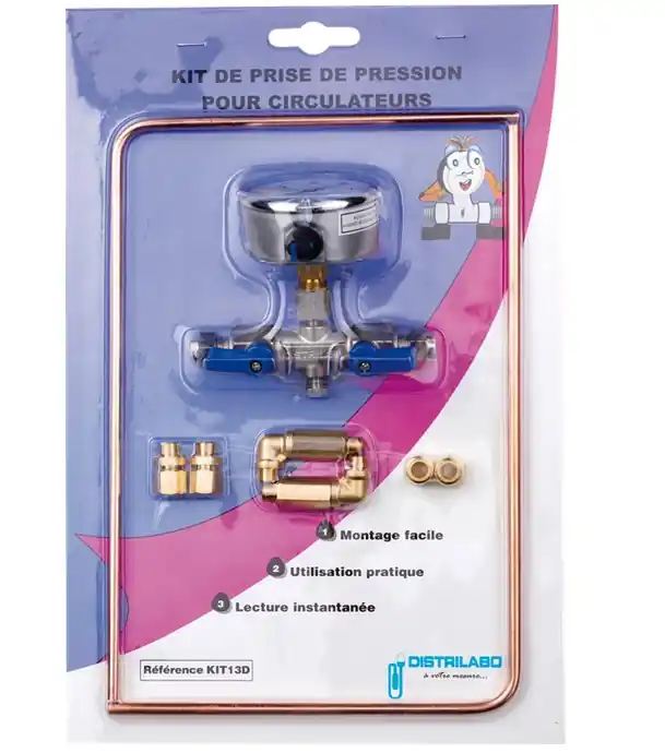 Acheter Direct Kit pour mesure da la pression différentielle pour circulateur chauffage à brides