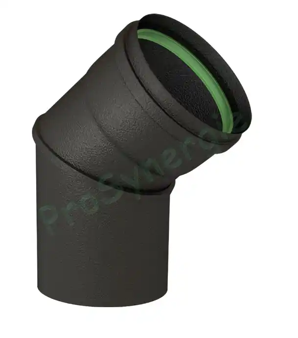 Affaire À Saisir Coude 45° Email Noir Mat – Joint Viton vert – Poêle à Pellets