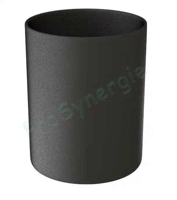 Offre Exclusive Tuyau Email Noir Mat – Lg 13 cm – Mâle / Mâle – Poêle à Pellets