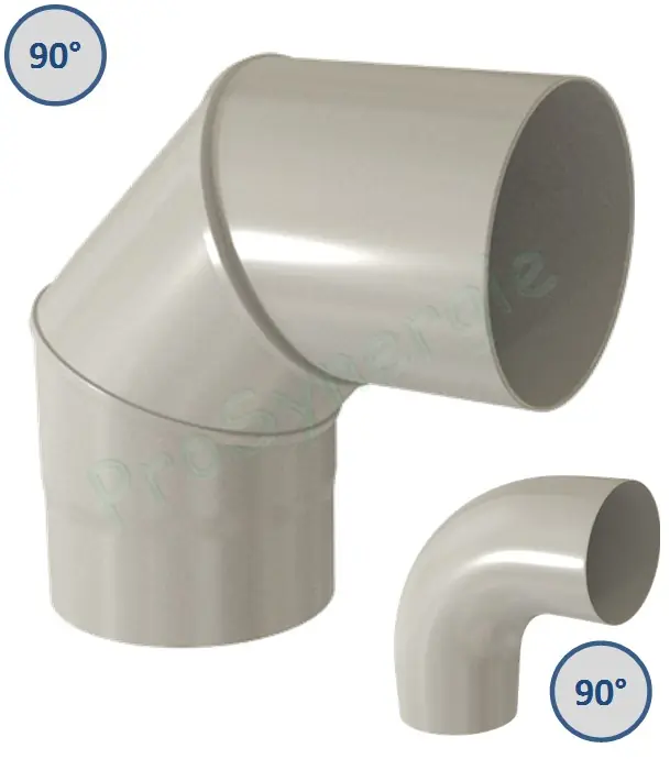 Coude Emaillé Blanc 90° Marque