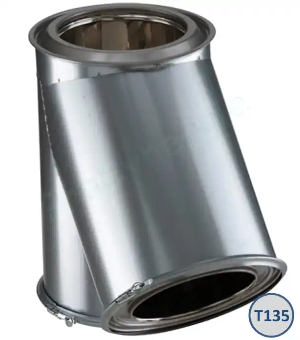 Té 135° Inox Isolé Poujoulat Expédié Aujourd&rsquo;hui