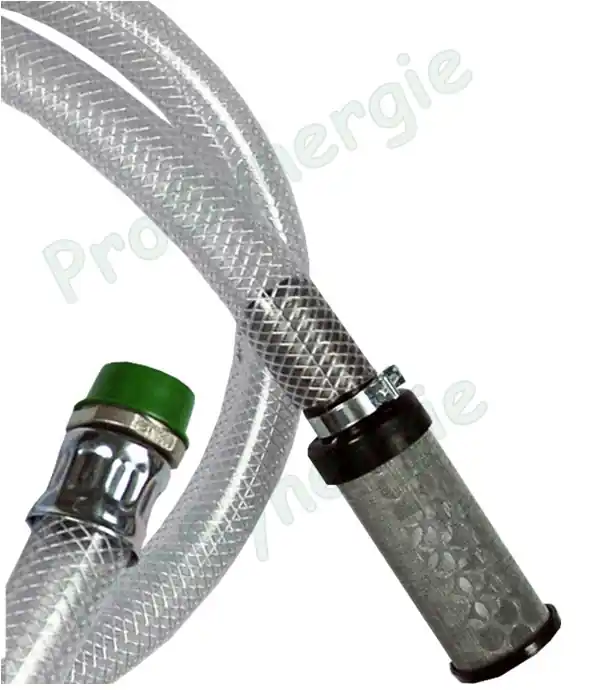 Tuyau d'aspiration avec Filtre tamis pour pompe DIESEL, HORNET W85, W50 – DN 11×4 – longueur 1.6m – raccord avec joint torique DN25 (M Ø 1´´ (26/34) Petit Prix
