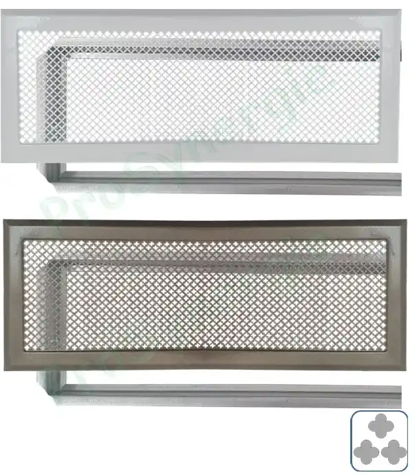 Grille Rectangulaire ''Chambord'' finition étoile – 545x195mm – Diffusion d´air chaud avec pré-cadre Bon Plan