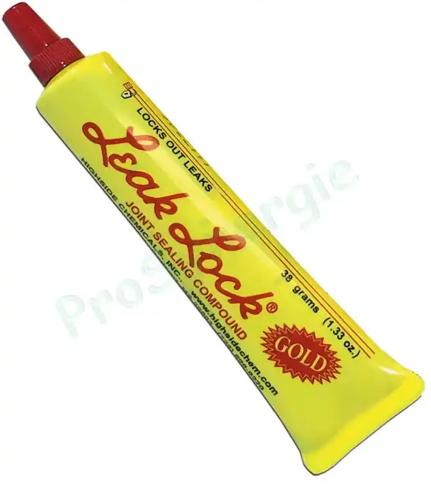 Expédié Aujourd&rsquo;hui Pâte à joints résine pour filetage – Leak Lock ´´Gold´´ Teflon – Tube jaune de 39 ml