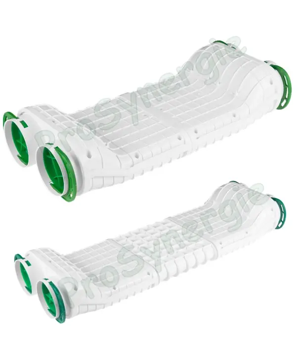 Acheter En Ligne Boitiers de croisement 50 mm épaisseur pour réseaux de ventilation rond type Optiflex – 2 raccords Ø75 à chaque extrémité